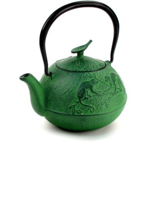 Year of the Monkey Green Cast Iron Teapot